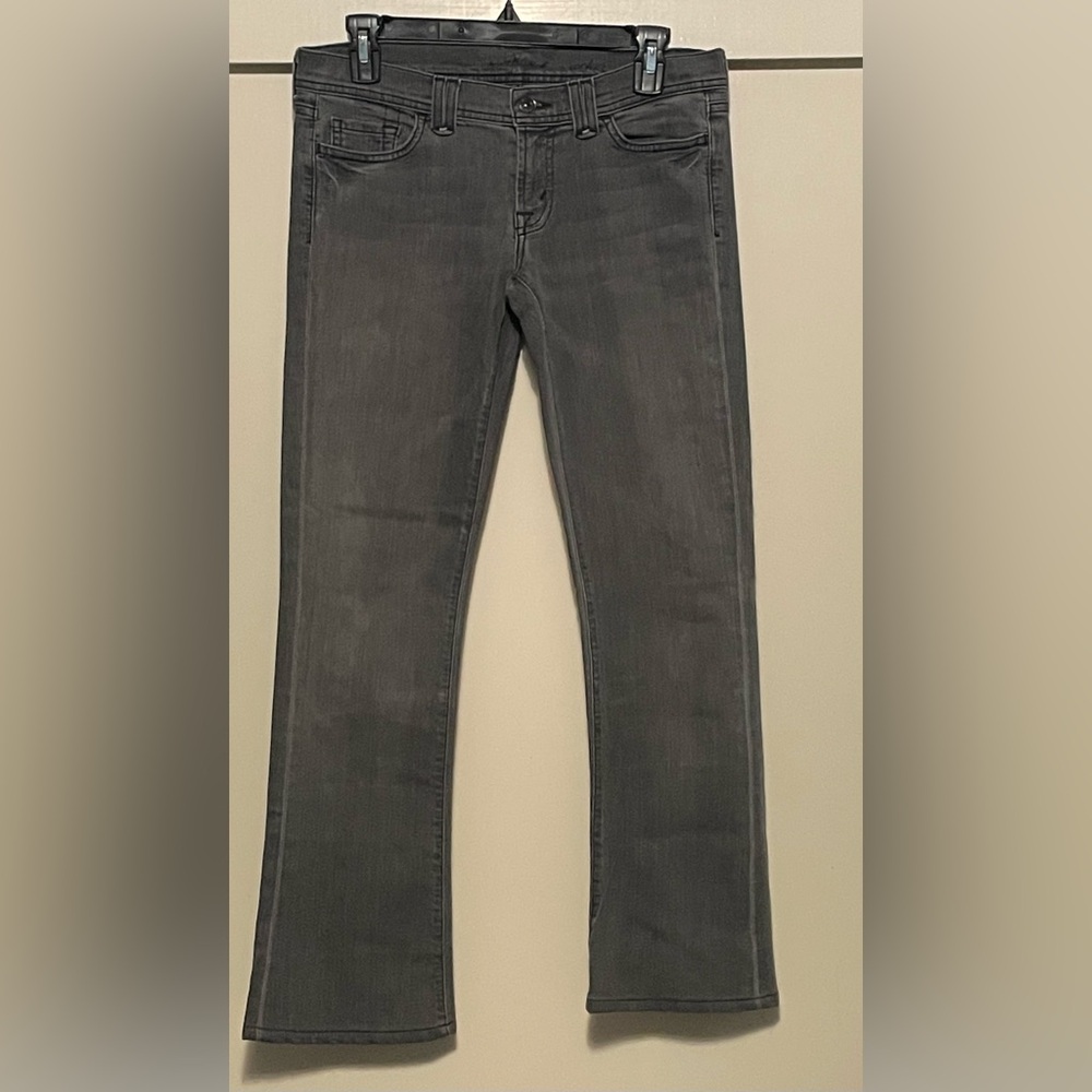 7 For All Mankind Gray‎ Wash Rocker Jeans Size 28